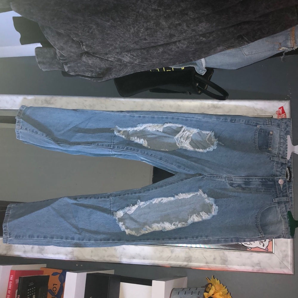 Extreme rip boyfriend jeans